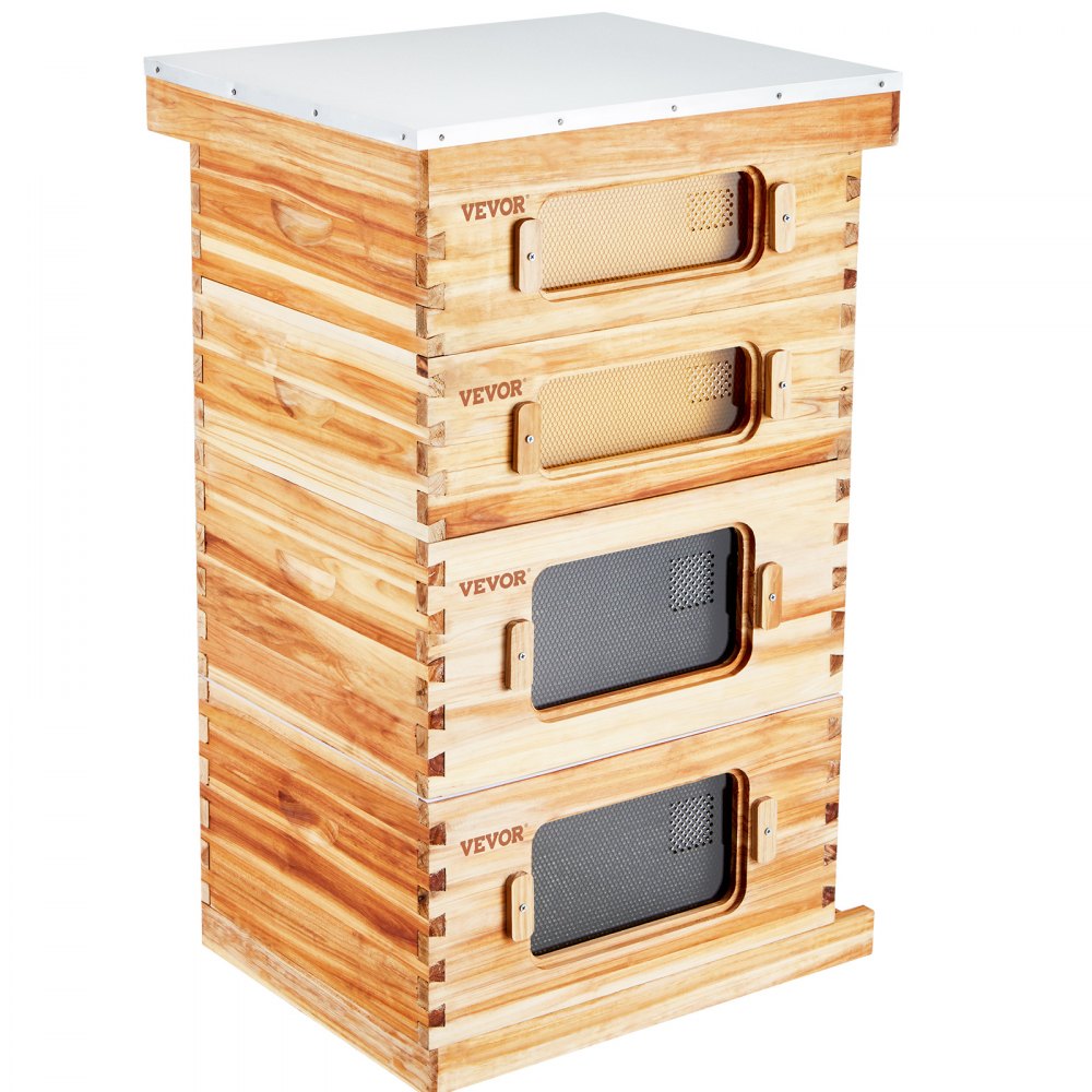 FX2+2 - 40-Frame Cedar Bee Hive Kit with Easy Assembly & Acrylic Windows