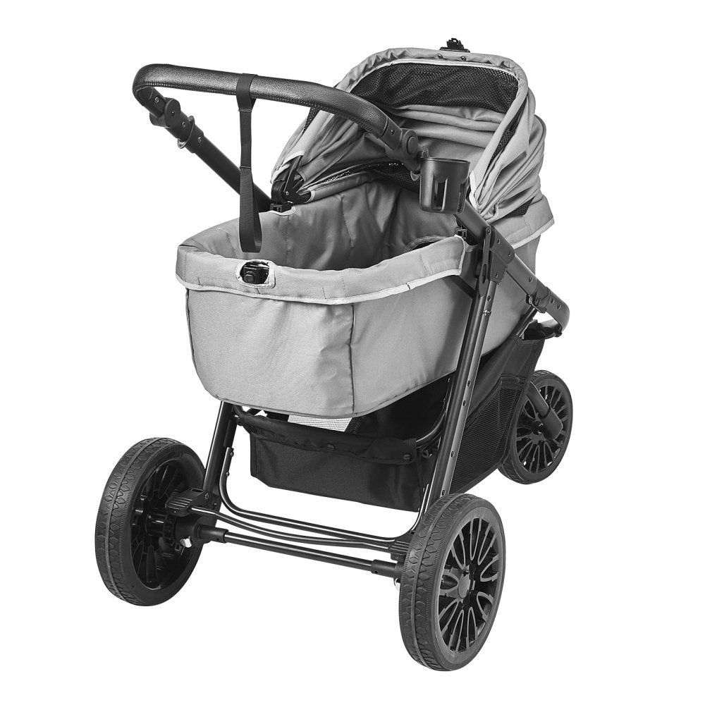 G5 - 75 lbs VEVOR Pet Stroller with 360° Wheels & Adjustable Handle