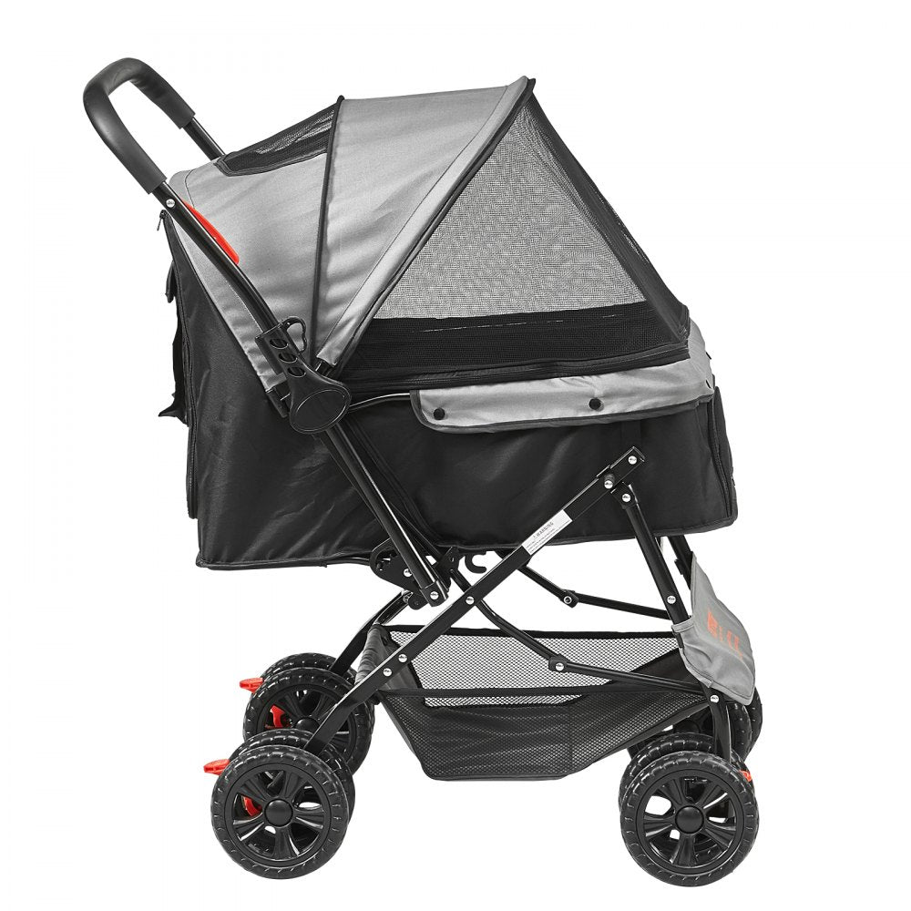 DTC-608 - VEVOR Lightweight Pet Stroller with Retractable Canopy for Travel