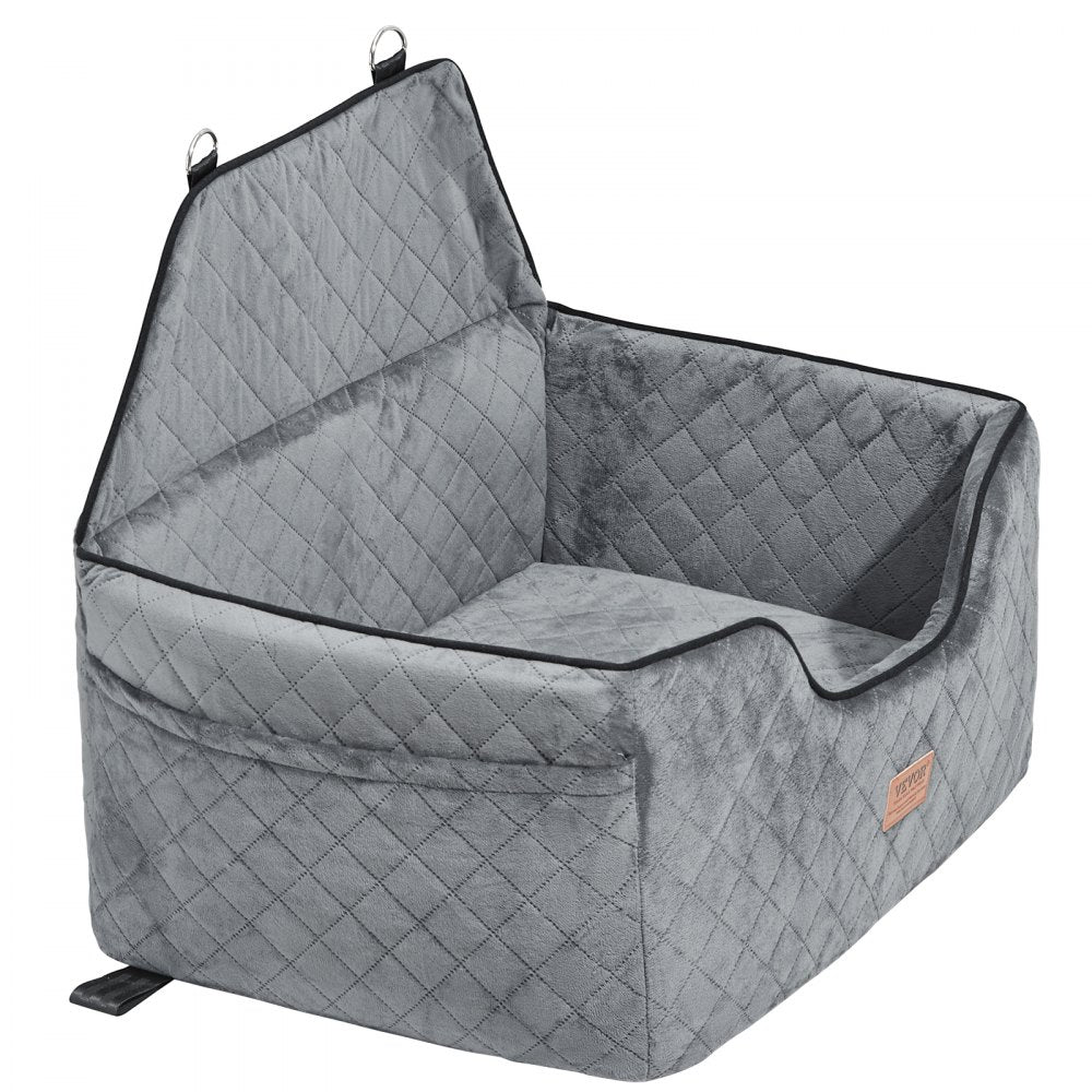 JBS-PCS-001-GRAY - Comfortable Dog Booster Car Seat for Pets up to 55 lbs