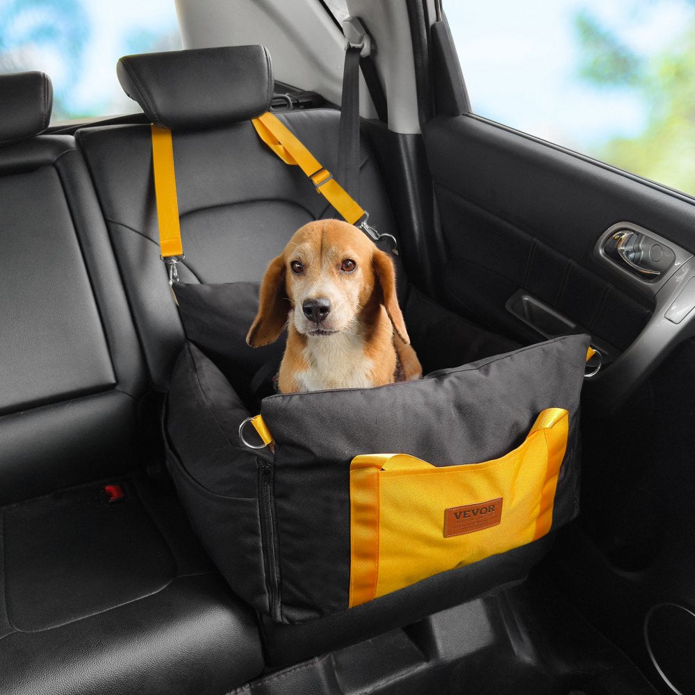 JBS-PCS-004-BLACK - Waterproof Dog Booster Car Seat for Pets up to 25lbs