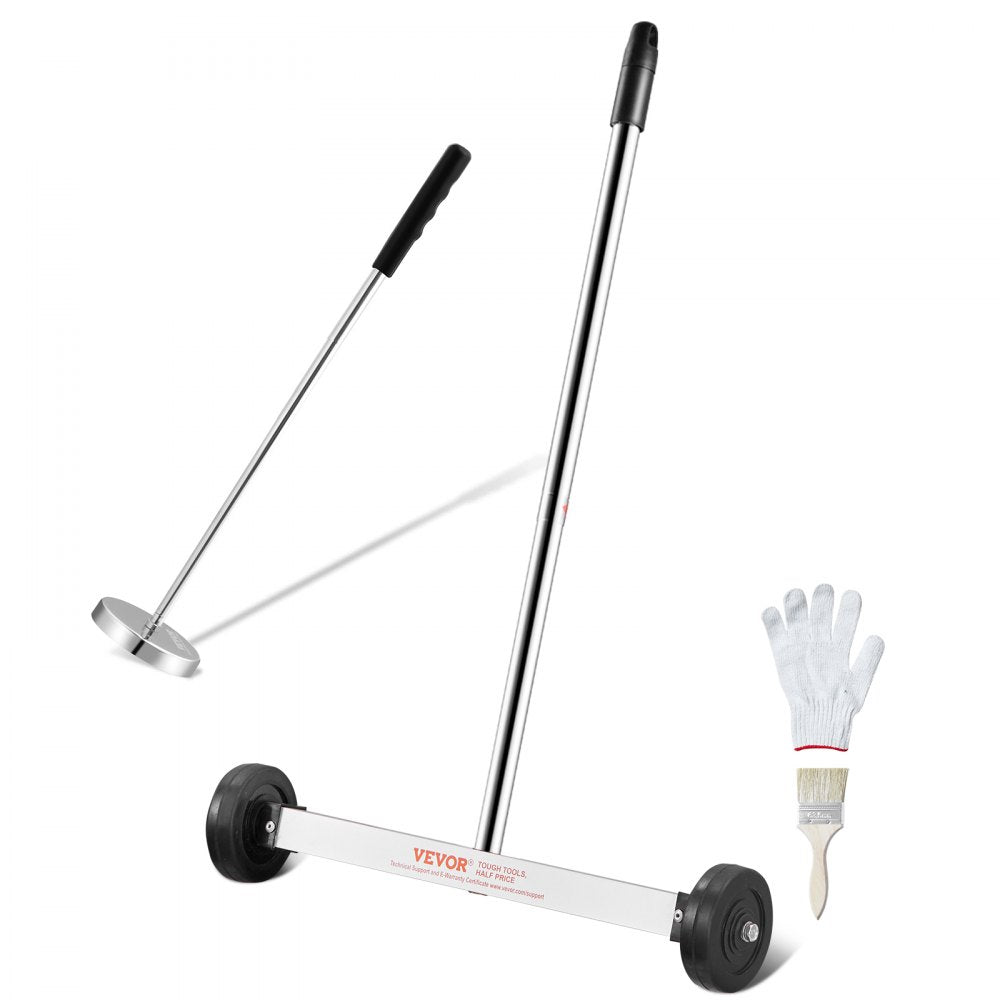 QJ8039+QJ8010 - 15" Magnetic Sweeper & Telescoping Tool for Efficient Cleanup
