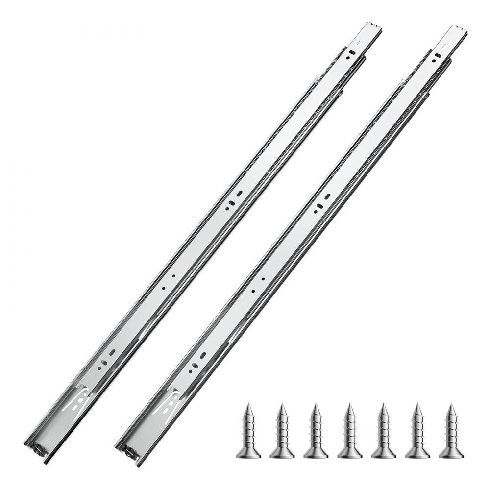 4530.600.ZC - 24" Silent Full Extension Drawer Slides, 100lbs Capacity