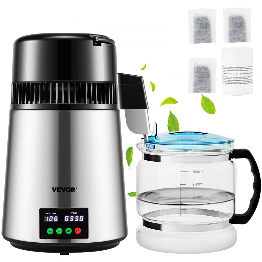 YMK40208 - 1.1 Gal Stainless Steel Water Distiller with 0-99H Timer