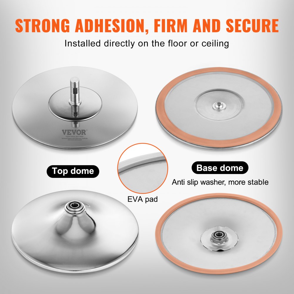 HM-594 - Adjustable 40mm Pink Dance Pole for Fitness & Flexibility