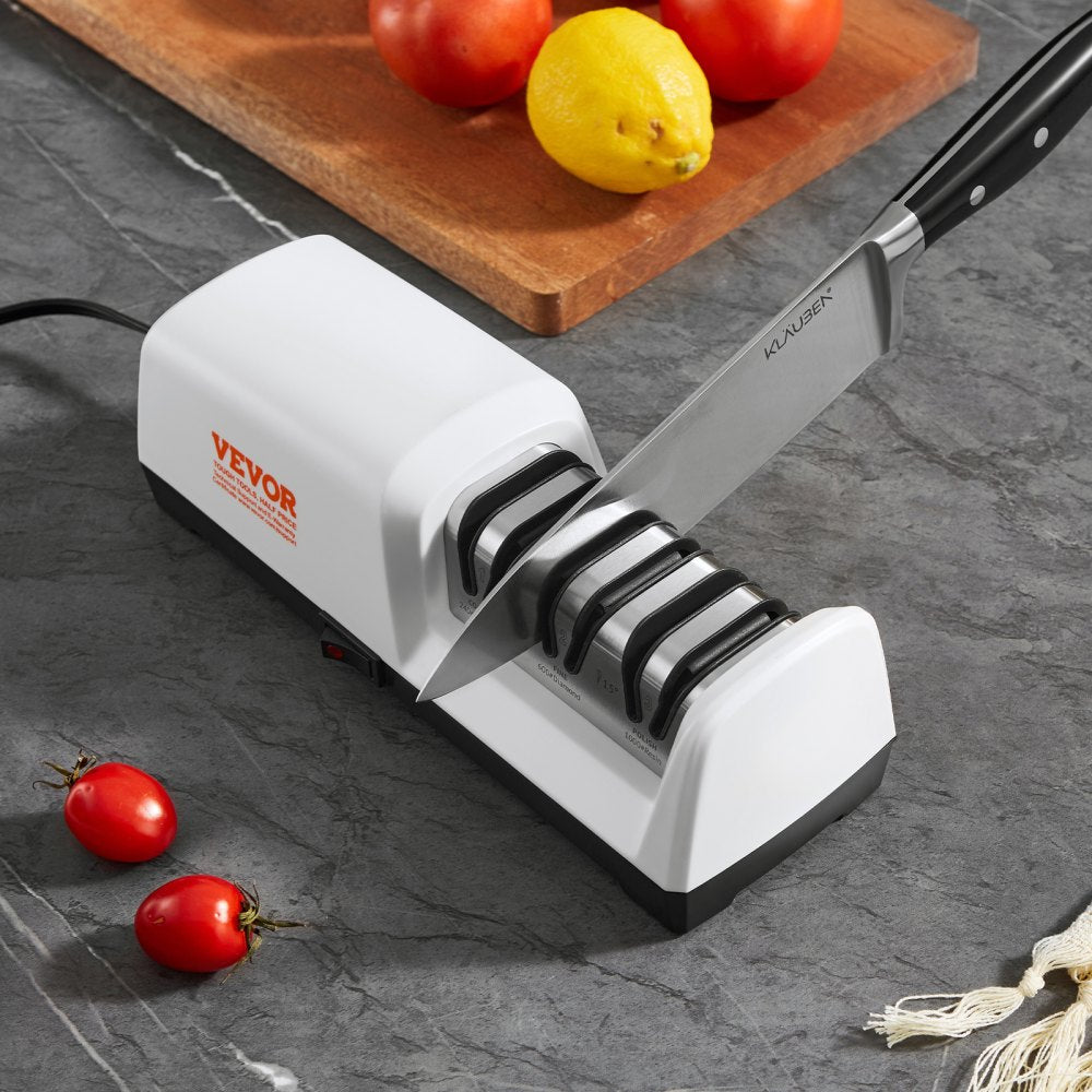 TG2302 - 3-Stage Electric Knife Sharpener for Precision & Clean Workspace