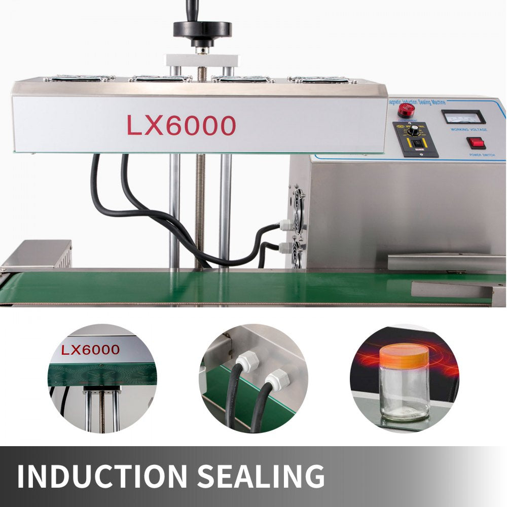 010673280474 - Stainless Steel Continuous Induction Sealing Machine for Bottles