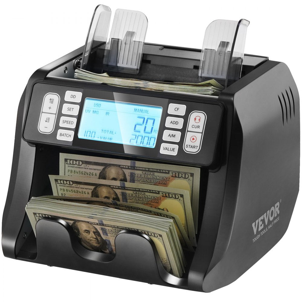 AL-162A - High-Speed Money Counter, 1200 Bills/Minute for Retail & Banking