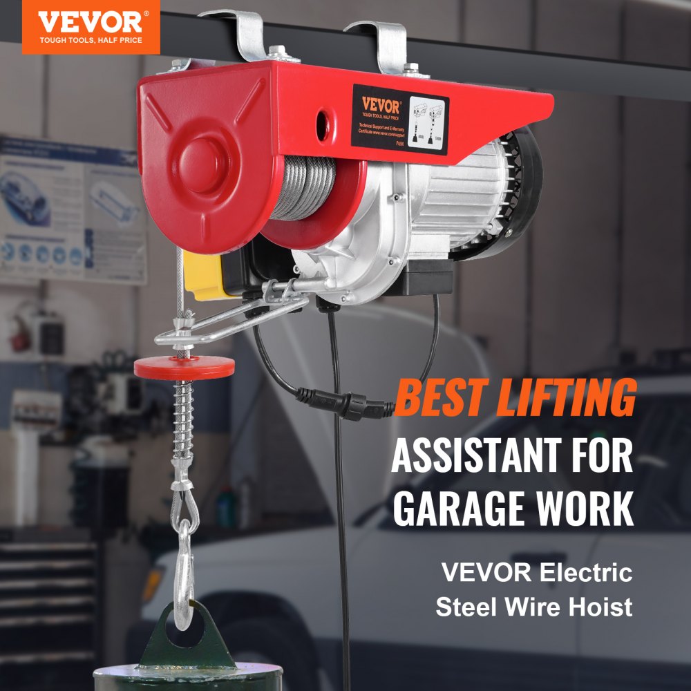 PA800 - VEVOR 1760 lbs Electric Hoist with 328 ft Remote Control