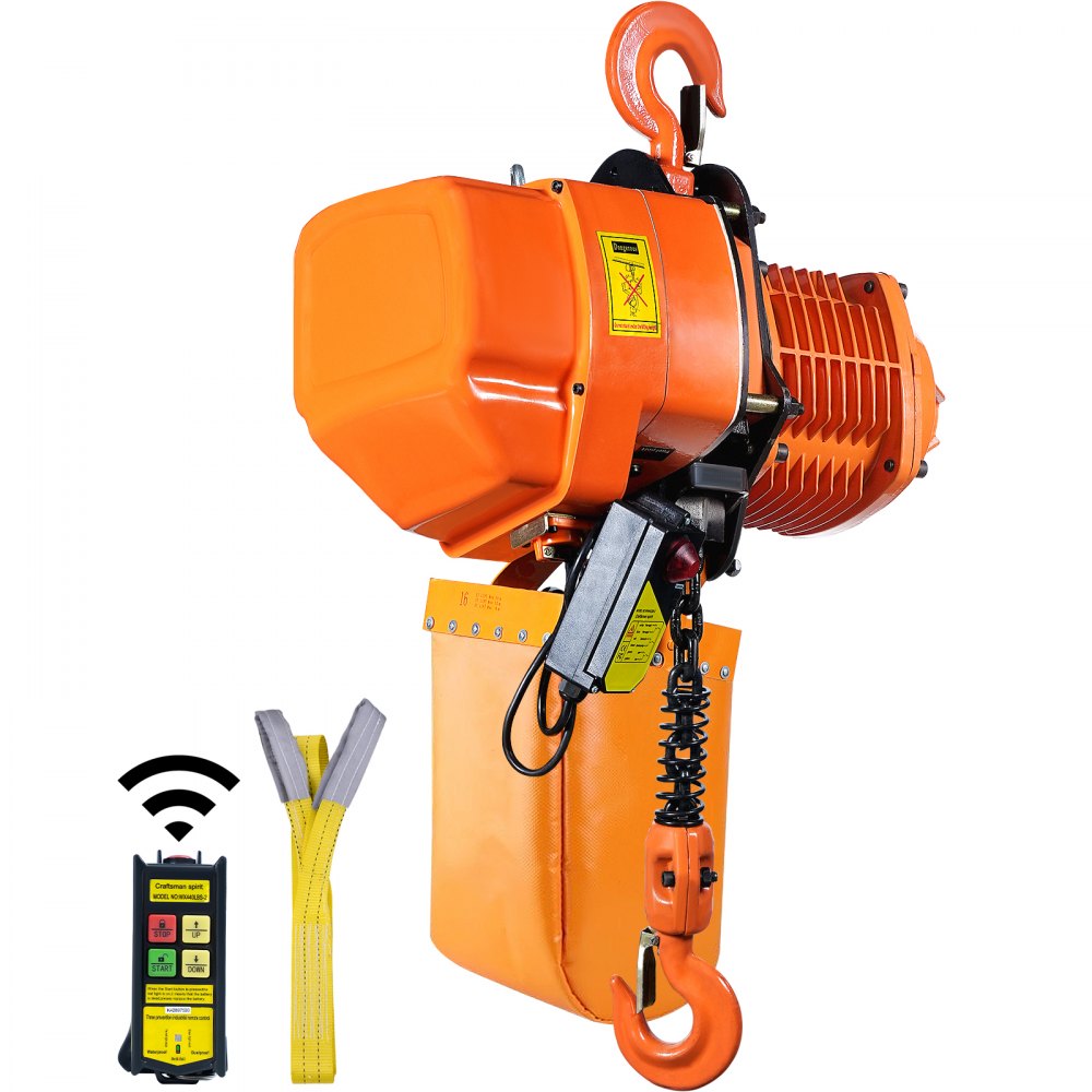 WX4400LBS-2 - 2 Ton Wireless Electric Hoist, 4400 lbs Capacity, 20 ft Lift