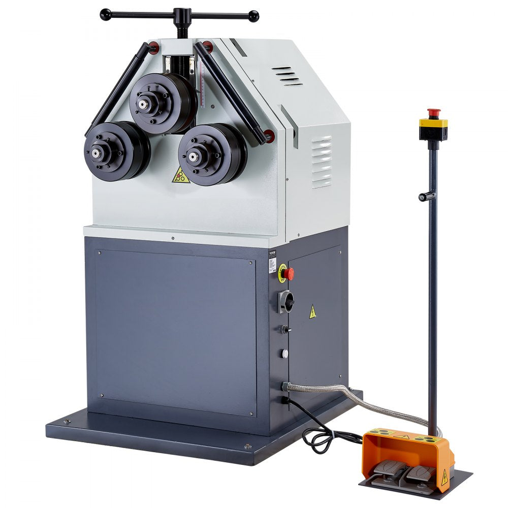 RBM50 - 3-Roller Electric Pipe Bender, 3mm Thickness, 2200W Motor