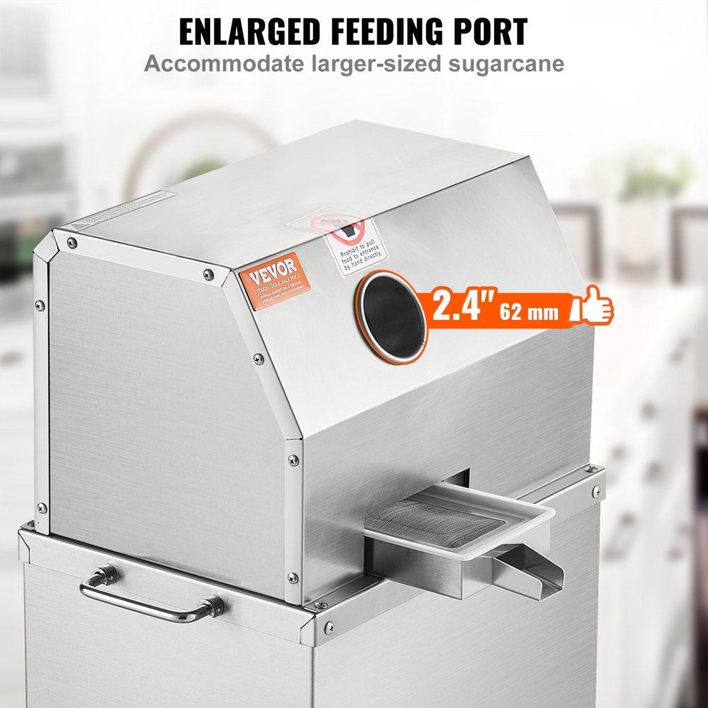 YF-L90-115 - 800W Stainless Steel Electric Cane Juicer with 2.4" Inlet