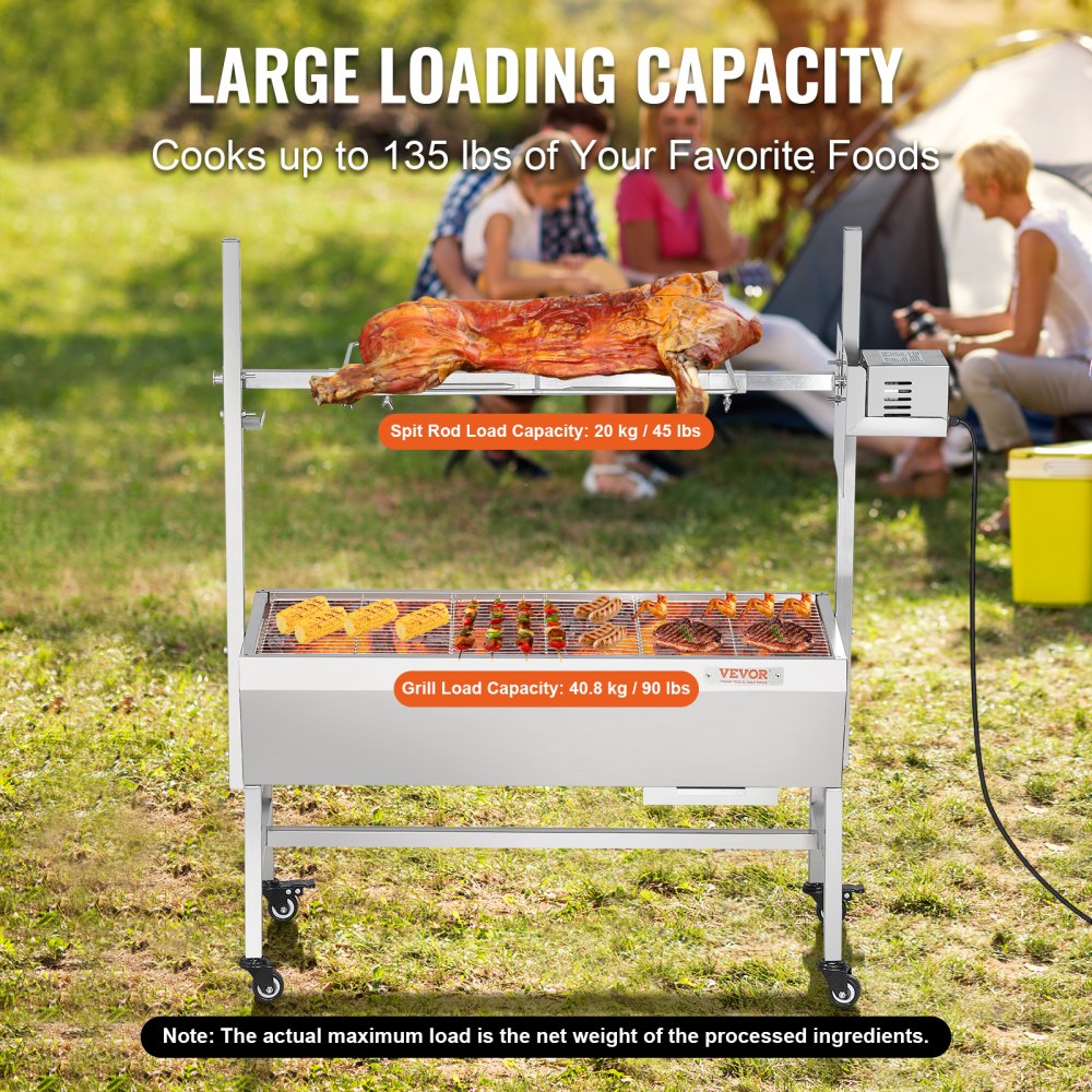 JY-MY-KYLCG-35-120 - 135 lbs Electric Rotisserie Grill for BBQ & Roasting