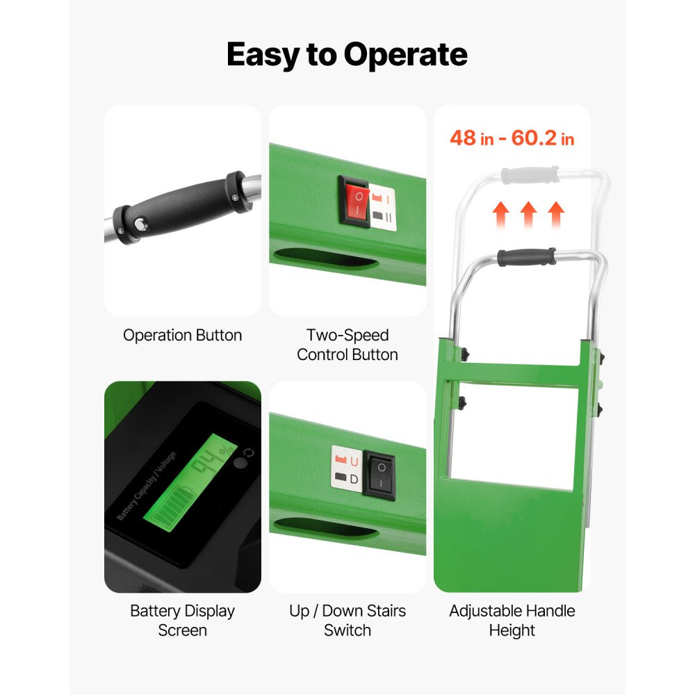 SC216L-200 - Electric Stair Climber, 880lbs Capacity, Dual-Speed Operation