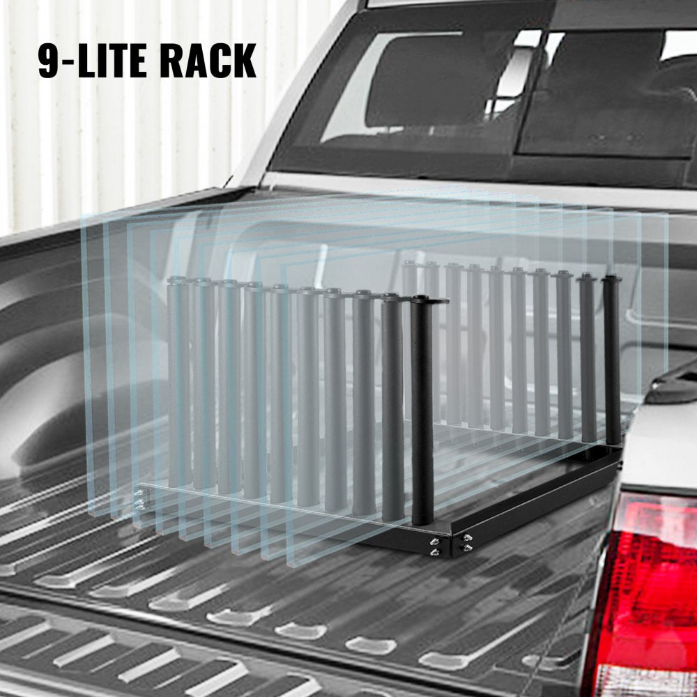 010470861803 - Heavy-Duty 9-Lite Windshield Rack with Foam Protection