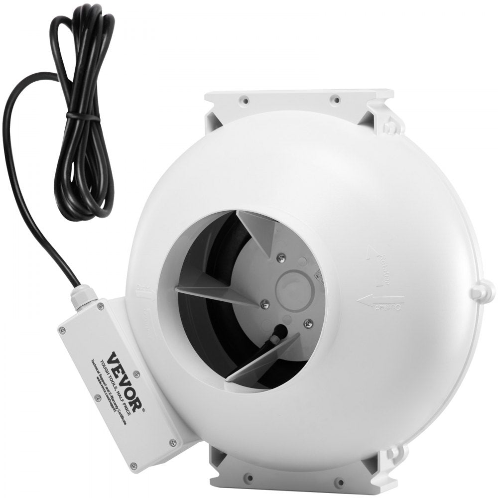 HEE-150P - 6" Radon Mitigation Fan, 380 CFM, Quiet 51 dB Operation