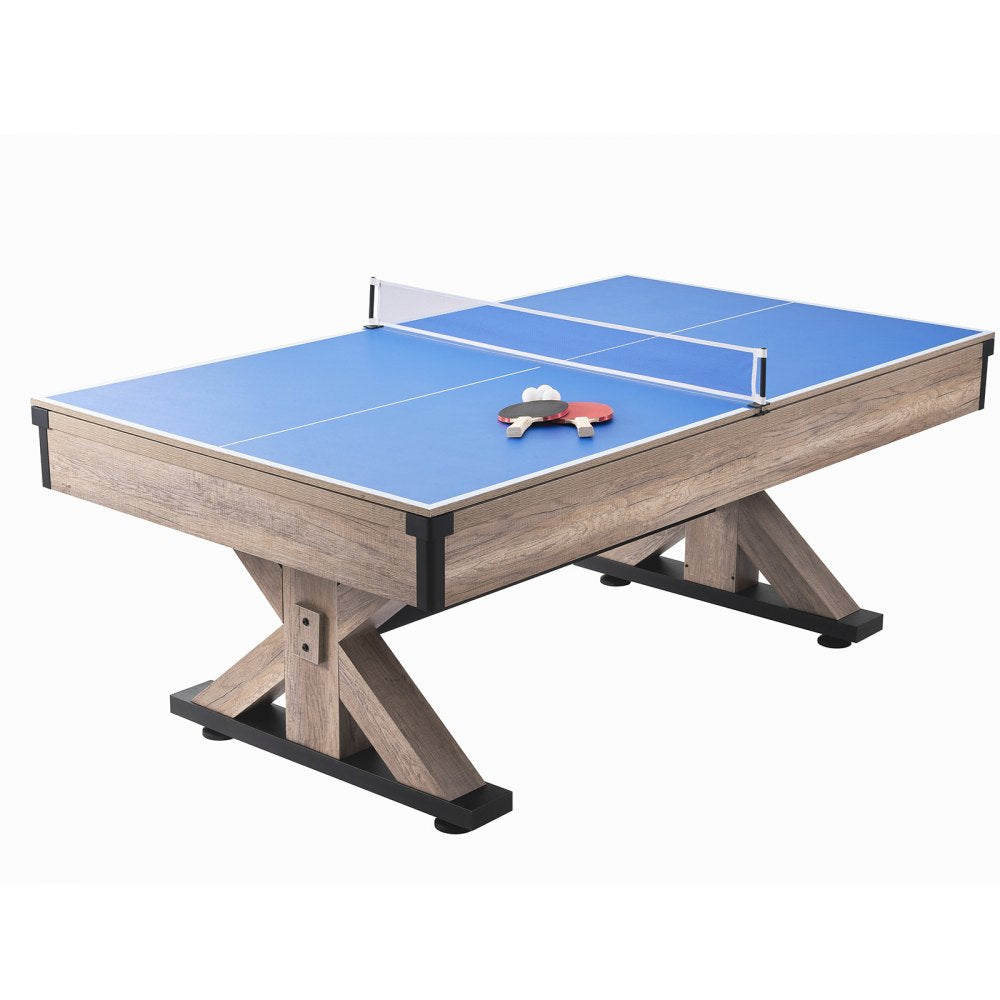 VP35 - 7ft 3-in-1 Pool, Dining & Tennis Game Table for Family Fun