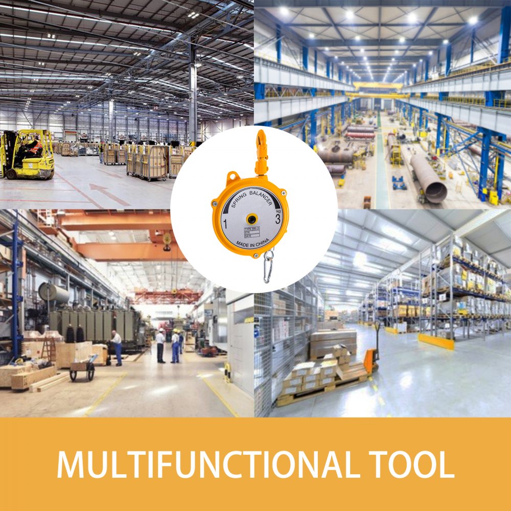 010279671744 - VEVOR 1.5m Spring Balancer for 1-3kg Tools
