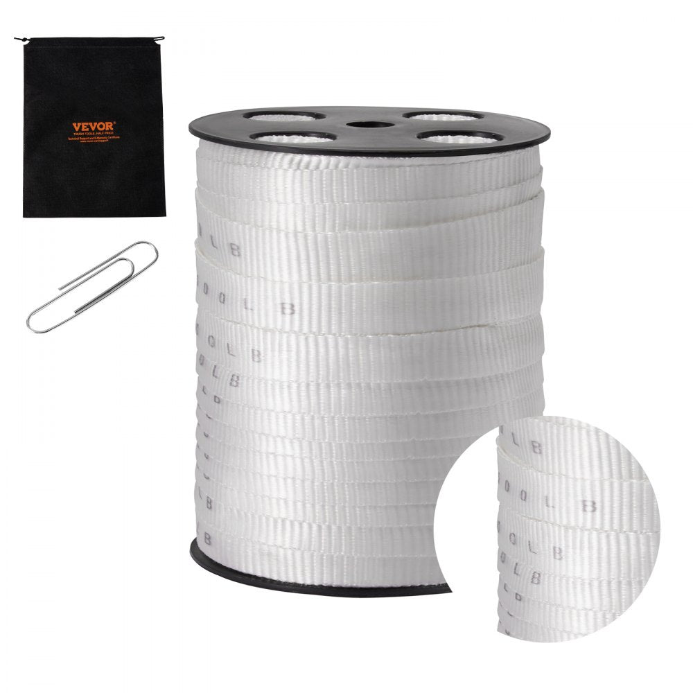 97M19MM699 - 3/4" x 265' VEVOR Polyester Pull Tape for Heavy-Duty Use