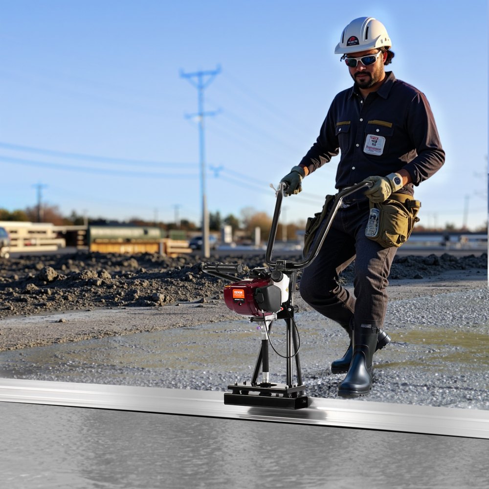 ZPJ-25A-4 - 4ft Durable Concrete Power Screed with 1.6HP Engine