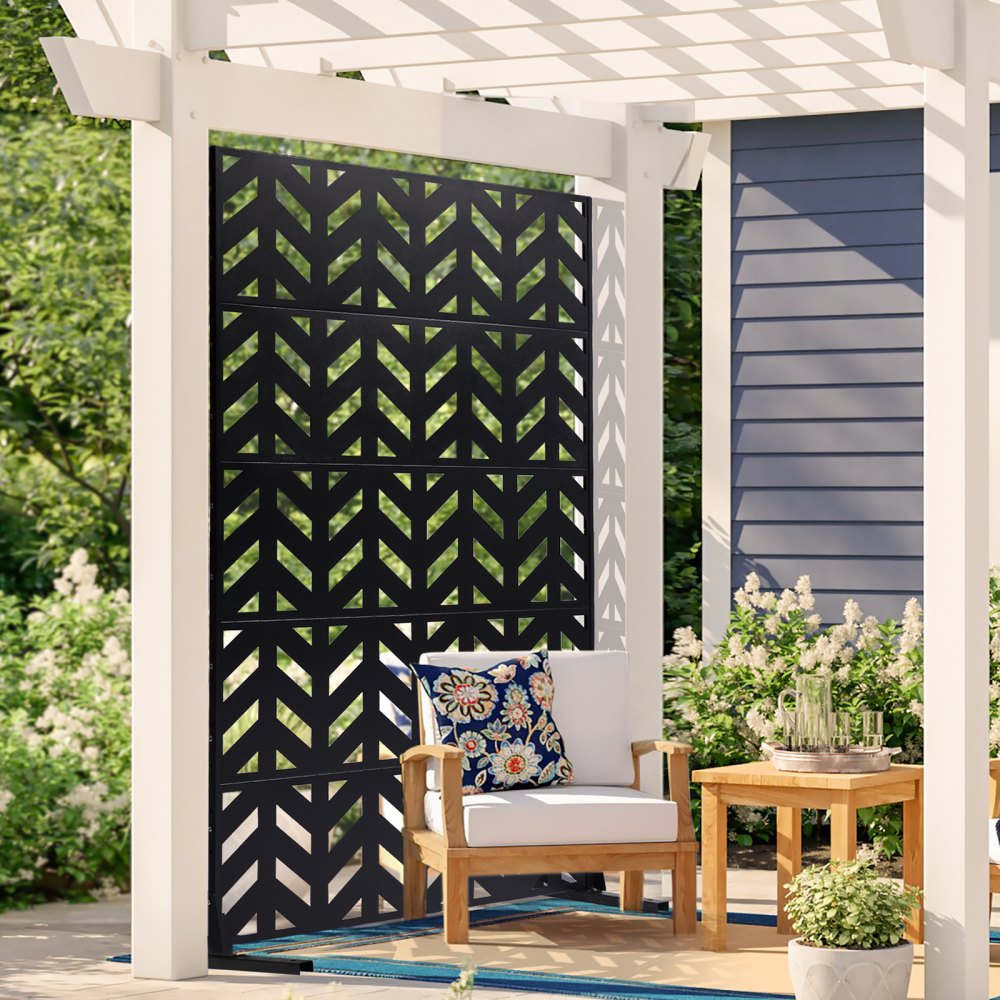HA-SS-05 - 47"x72" Durable Metal Privacy Screen for Outdoor & Indoor Use