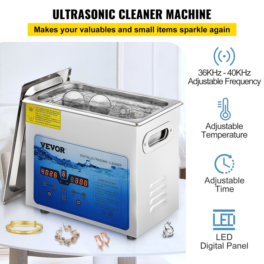 KW-QXJ-20A-2 - Premium 3L Ultrasonic Cleaner with Adjustable Frequency