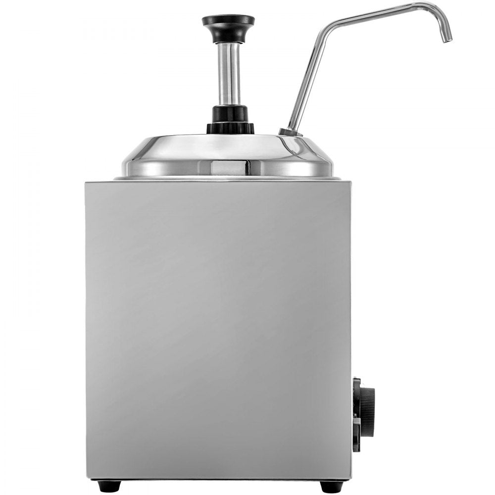 010789328475 - 2.4Qt Stainless Steel Cheese Dispenser with Adjustable Temperature