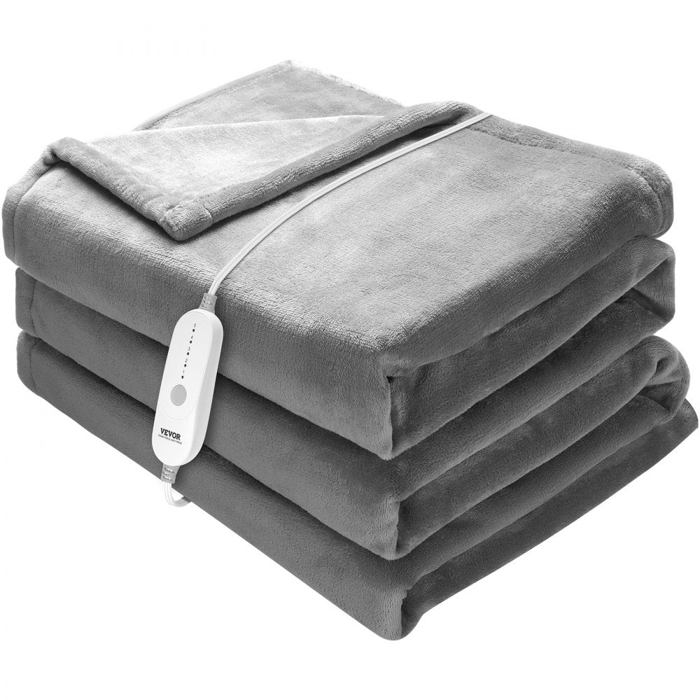 HLB-NFI-FF - 72"x84" Flannel Heated Blanket with 5 Settings and Auto-Off