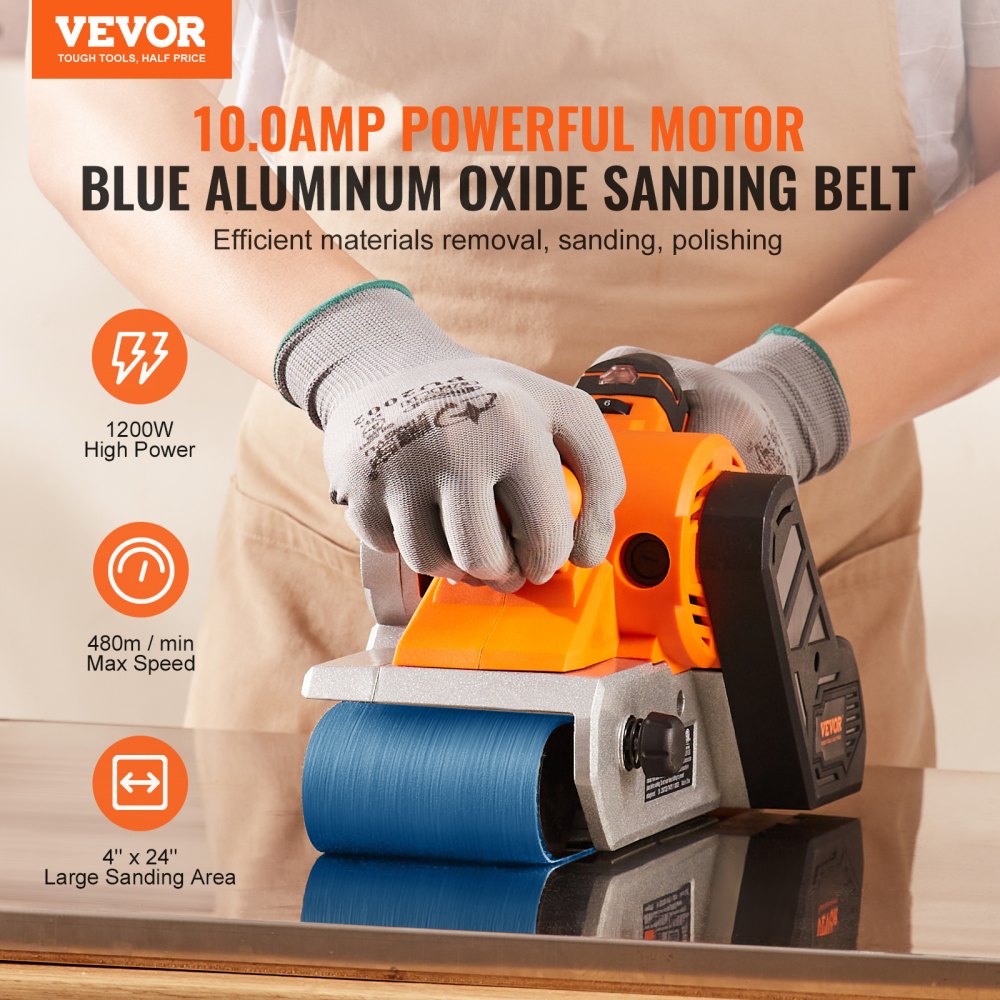 9958 - VEVOR 10A Belt Sander 4” x 24” with Variable Speed & Dust Collection