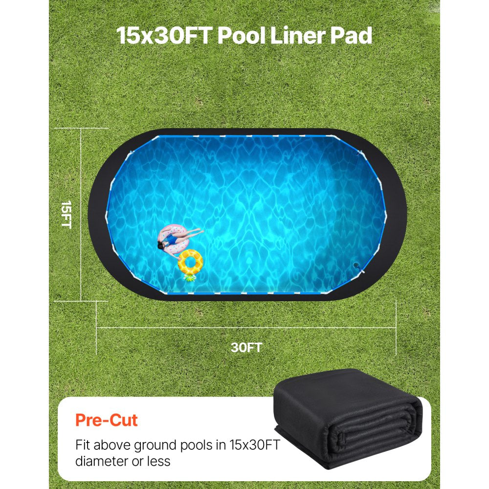 1530OV - Extra-Thick 15x30 ft Pool Liner Pad for Ultimate Protection