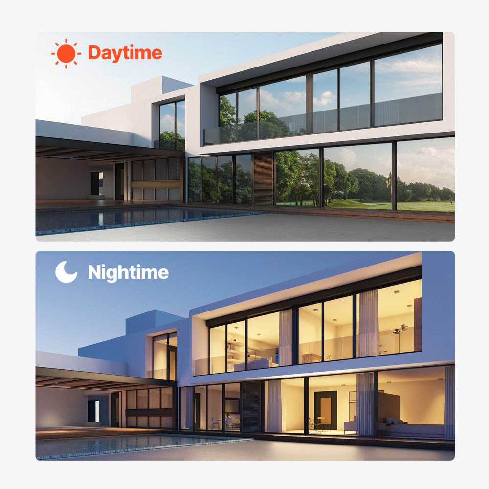 010242221942 - Daytime One-Way Privacy Film for Sunlight Control