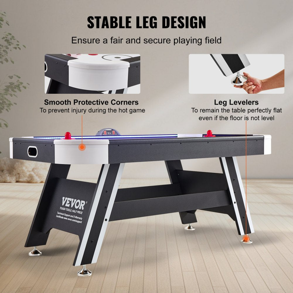 AH627 - 72" VEVOR Air Hockey Table for Endless Indoor Fun