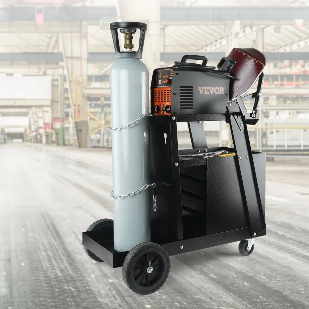 WT-78-A - Compact 2-Tier Welding Cart for Small Welders and Tools