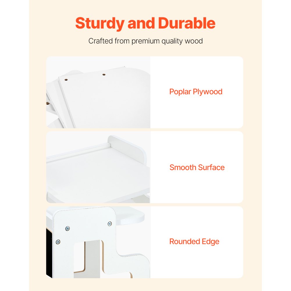 SYD02 - Adjustable Montessori Weaning Set with Chalkboard Surface, 3 Heights