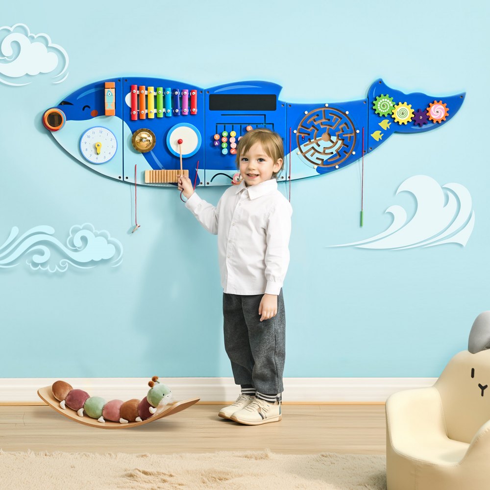 QG202408330 - 12-Activity Orca Busy Board for Kids' Engagement
