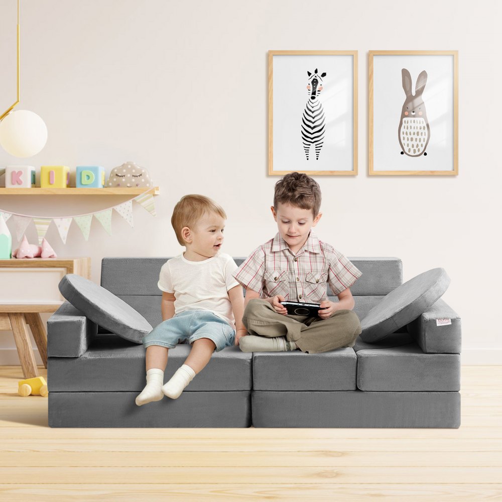 ETW001-11 - 15-Piece Kids Modular Couch for Imagination and Play