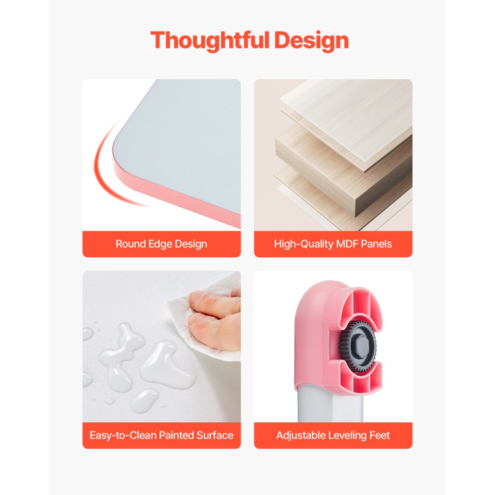 80-6 - Height-Adjustable Kids Desk & Chair Set for Cozy Learning