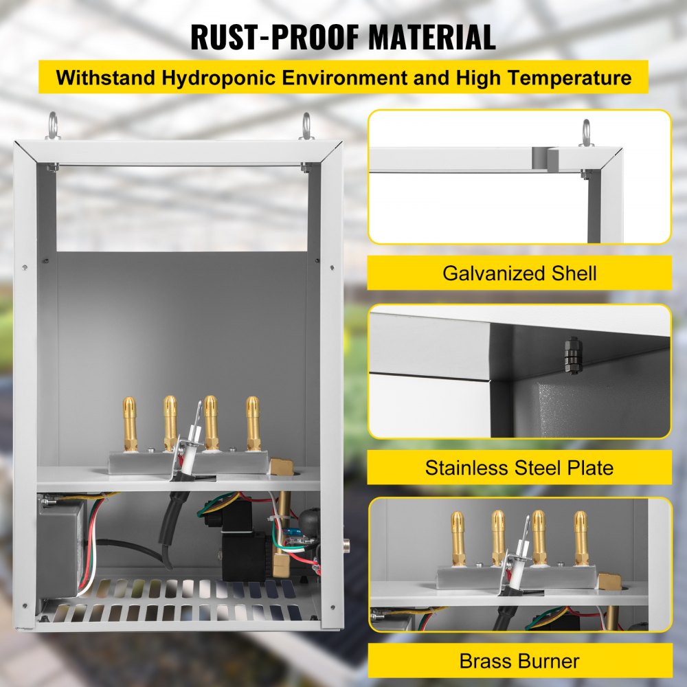 W4B 4 Burner-LP - High Output CO2 Generator for Greenhouses, 11178 BTU/hr