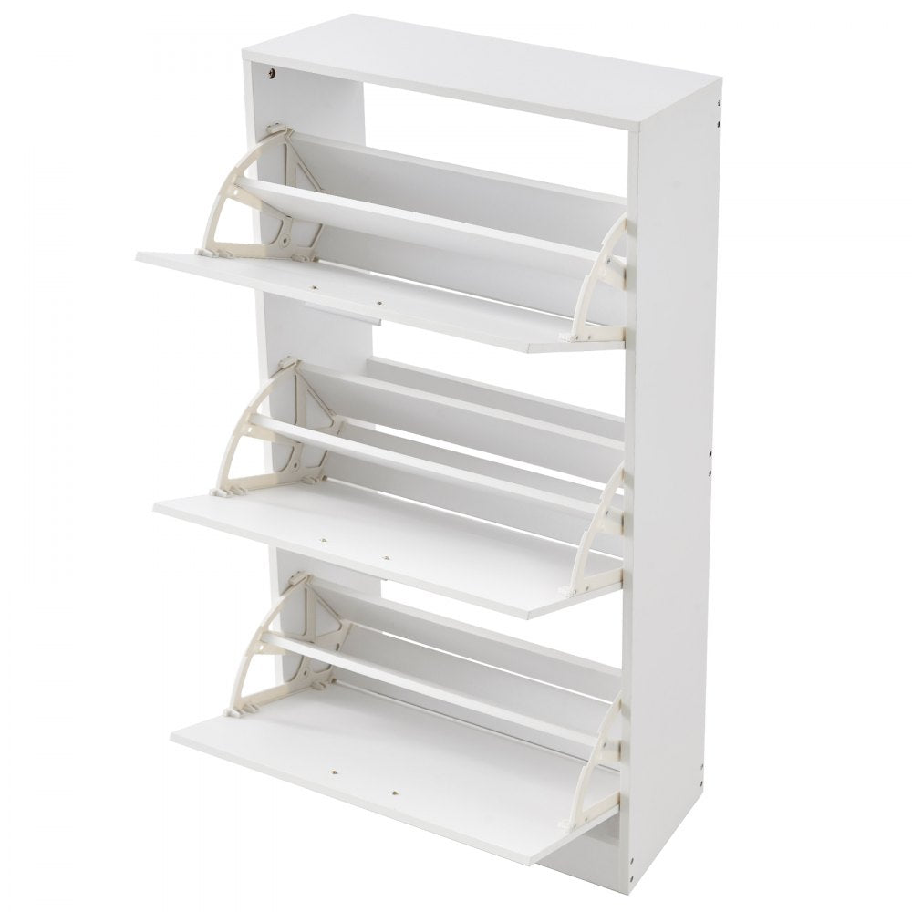 HZS003 - Modern 3-Drawer Shoe Cabinet for Stylish Organization