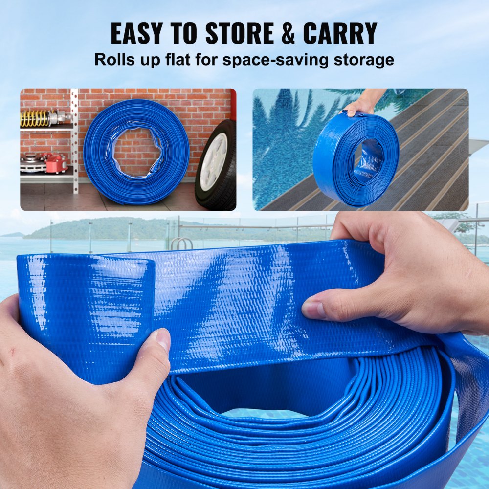 wfctsl-07.in2ft500036L - 50ft PVC Backwash Hose for Pools & Spas