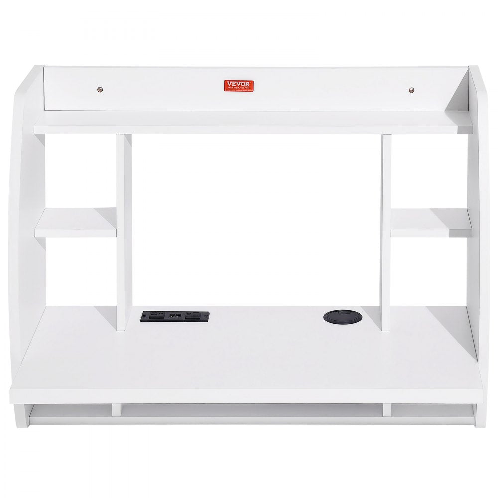 HZCD004 - VEVOR 70.9" Floating Desk with Storage & Power Access