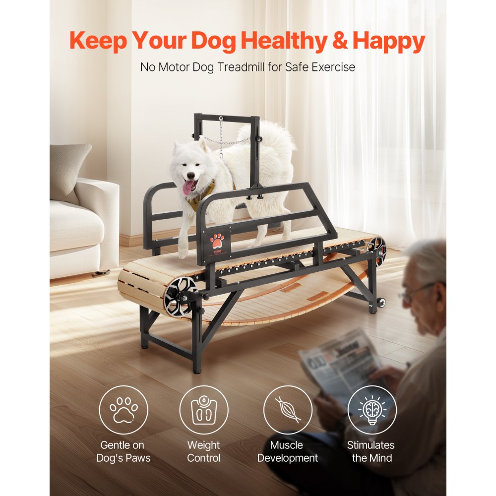 GPBJ-2 Indoor Dog Treadmill for Large Breeds Up to 220 lbs