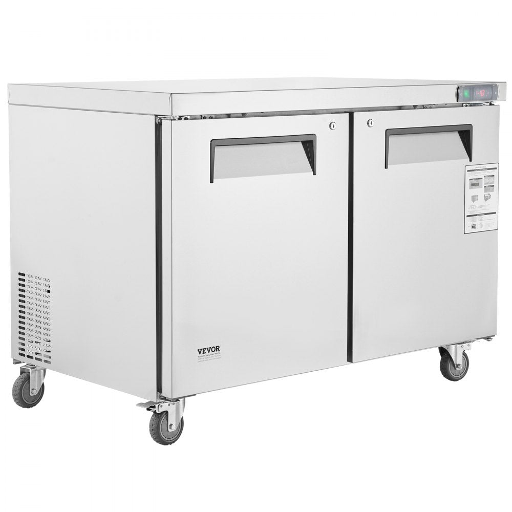 KTF-48B1 - 48" Stainless Steel Frozen Prep Table with LED Temperature Control