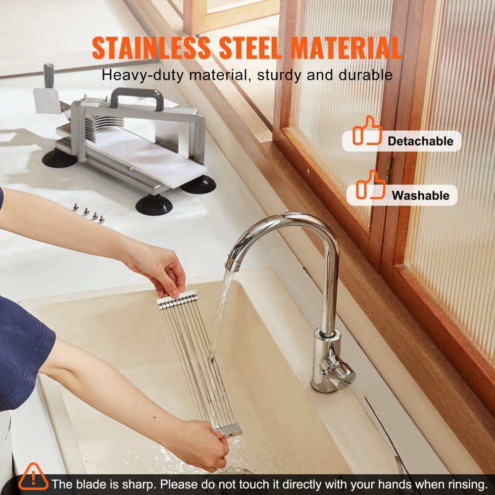 AY450-2 - Heavy-Duty Stainless Steel Tomato Slicer with 1/4 inch Blades