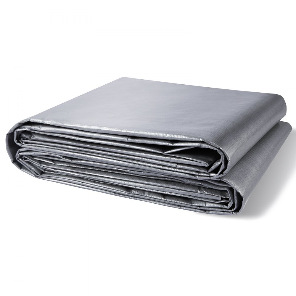 010862517071 - 10x12 ft Waterproof Poly Tarp with UV Resistance