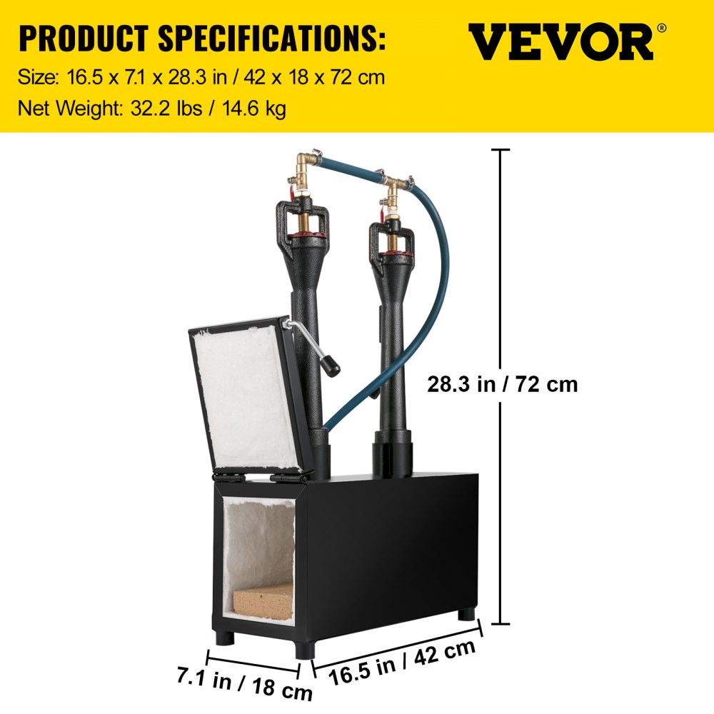 CMPROF-2+1D - Portable High-Temperature Farrier Furnace with Accessory Kit