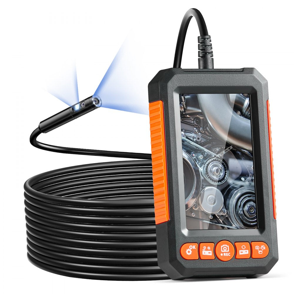 C43 - 16.4FT Dual Lens Endoscope with 4.3" Display and Adjustable Light