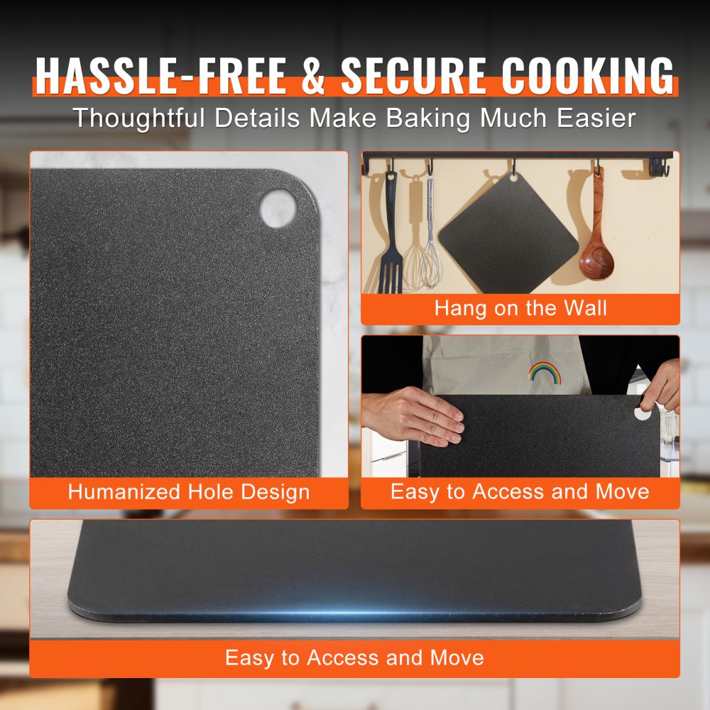 JHQ-CCP-340*250-6 - 13.5" Carbon Steel Pizza Steel for Perfect Baking