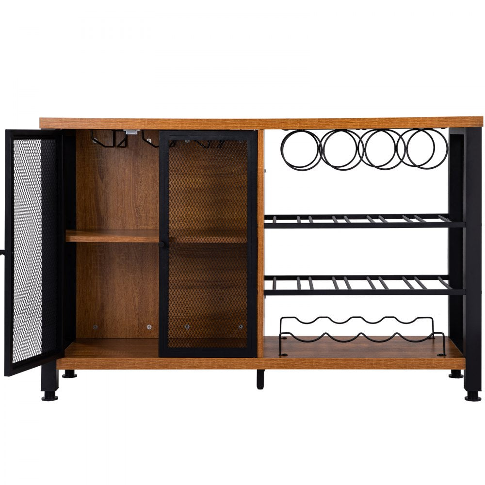 VV-BCHJG-PZ-47in - Versatile Industrial Bar Cabinet for Living Room & Dining Decor