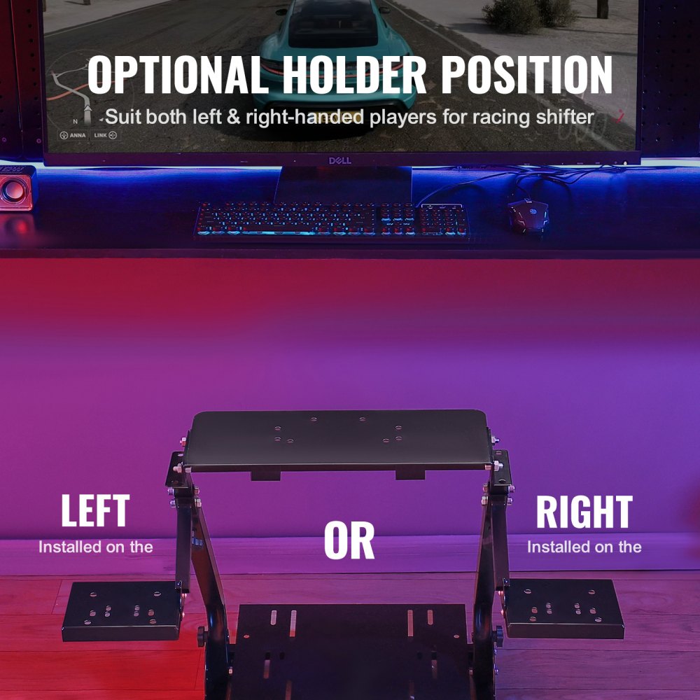 G920ZDJ - Heavy-Duty Carbon Steel Racing Wheel Stand for Thrilling Gaming